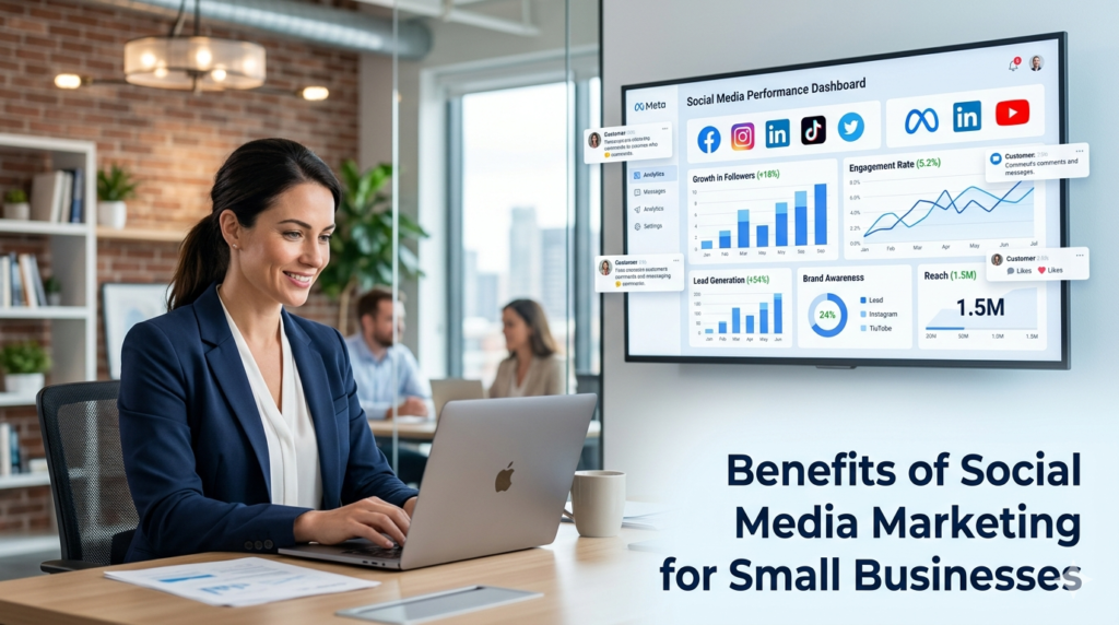 Benefits of Social Media Marketing for Small Businesses: 